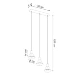 Hanglamp TALEJA 3 zwart [E27]