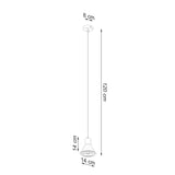 Hanglamp TALEJA 1 wit [ES111]
