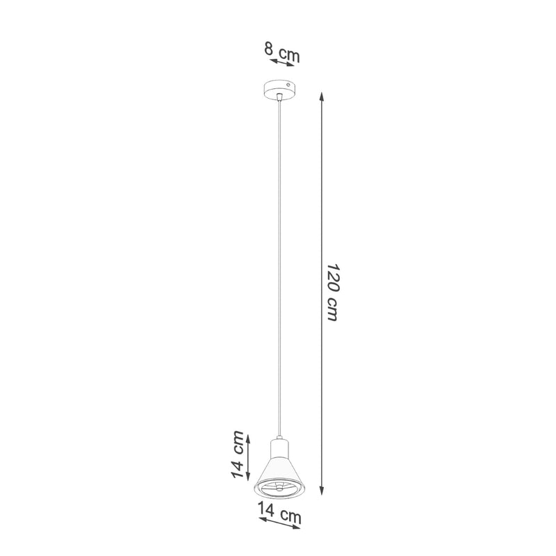 Hanglamp TALEJA 1 zwart [ES111]