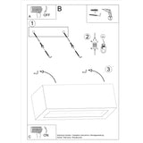 Wandlamp VEGA 30 beton
