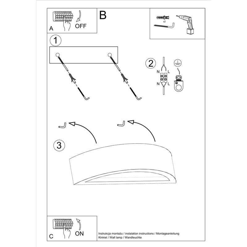Wandlamp ATENA beton