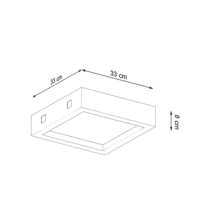 Plafondlamp RIZA beton