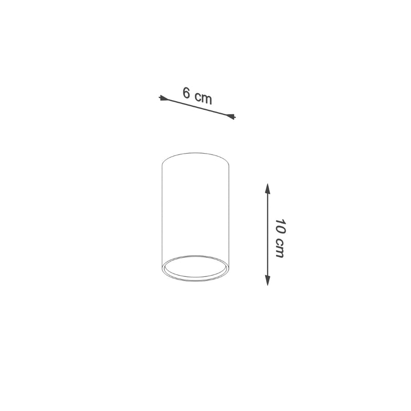 Plafondlamp LAGOS 10 wit