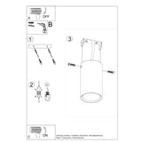 Plafondlamp LAGOS 10 wit