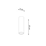 Plafondlamp LAGOS 20 wit