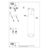 Plafondlamp LAGOS 20 wit