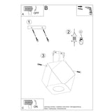 Plafondlamp WOODY 1 natuurlijk hout