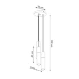 Hanglamp PABLO 3P zwart