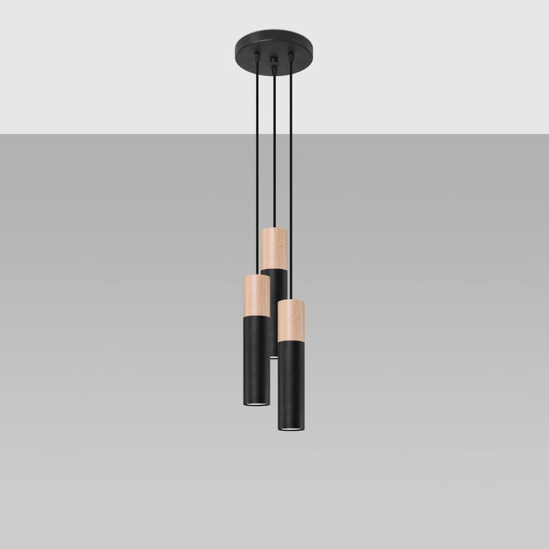 Hanglamp PABLO 3P zwart