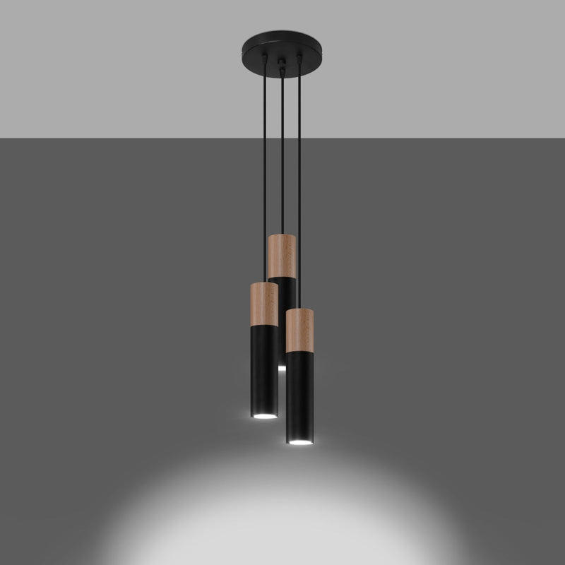 Hanglamp PABLO 3P zwart