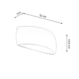 Gelakte wandlamp PONTIUS wit glans