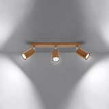 Plafondlamp ZEKE 3 eik