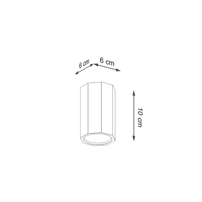 Plafondlamp ZEKE 10 eik