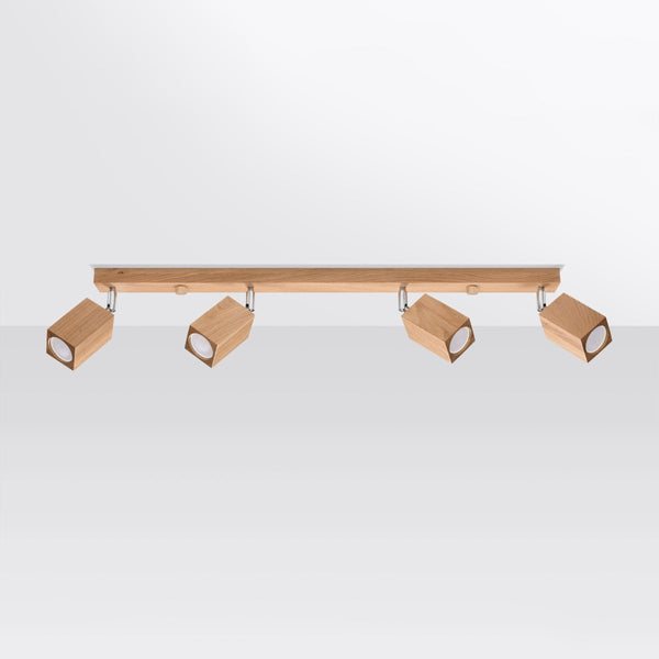 Plafondlamp KEKE 4 eik