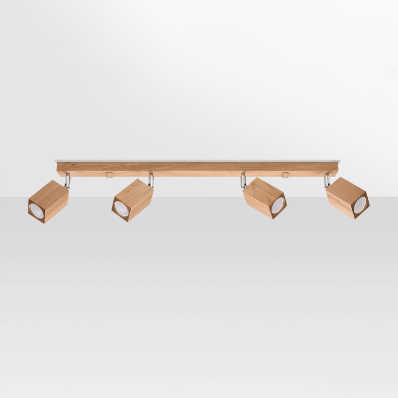 Plafondlamp KEKE 4 eik