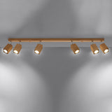 Plafondlamp KEKE 6 eik