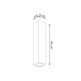 Plafondlamp KEKE 30 eik