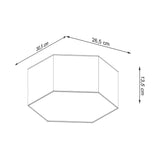 Plafondlamp SUNDE 13 wit