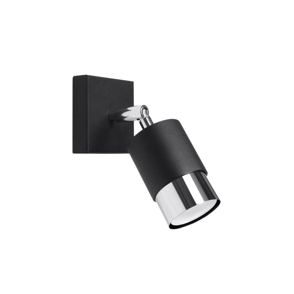 Wandlamp NERO zwart/chroom