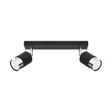 Plafondlamp NERO 2 zwart/chroom