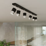 Plafondlamp NERO 2 zwart/chroom