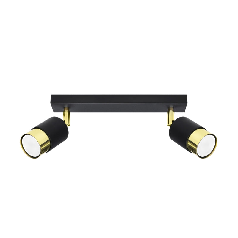 Plafondlamp NERO 2 zwart/goud