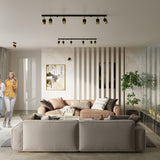 Plafondlamp NERO 2 zwart/goud