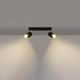 Plafondlamp NERO 2 zwart/goud