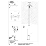 Hanglamp LAGOS 3P zwart