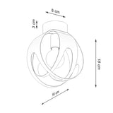 Plafondlamp TULOS wit