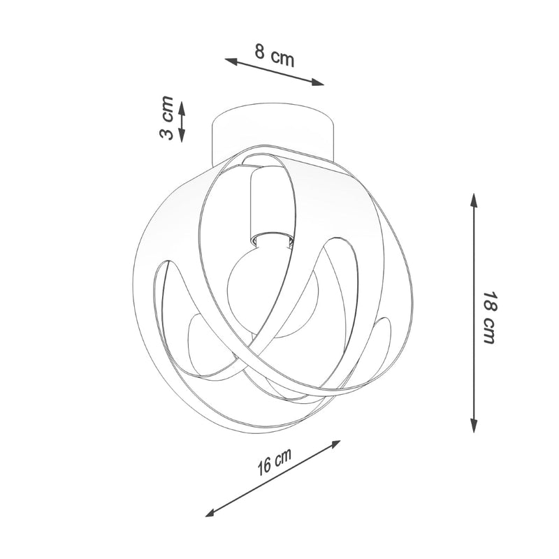 Plafondlamp TULOS wit