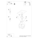 Plafondlamp TULOS wit