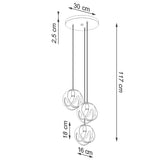 Hanglamp TULOS 3P wit