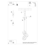 Hanglamp TULOS 3P wit