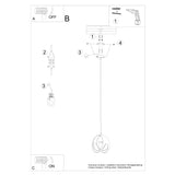 Hanglamp TULOS 1 zwart