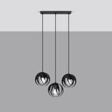 Hanglamp TULOS 3L zwart