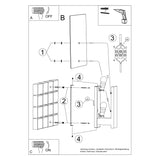 Wandlamp LAPPO wit