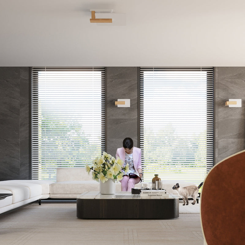 Plafondlamp LAPPO natuurlijk hout