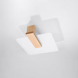 Plafondlamp LAPPO natuurlijk hout