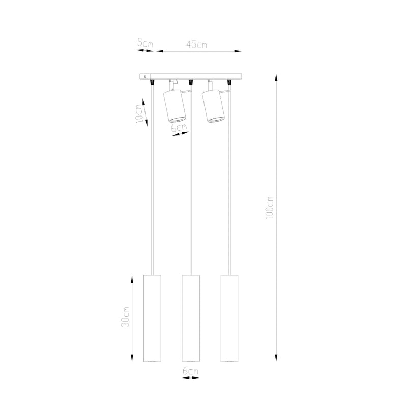 Hanglamp RING 3 zwart