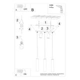 Hanglamp RING 3 zwart