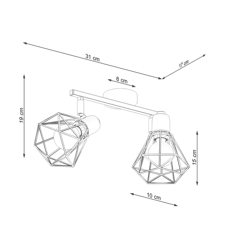 Plafondlamp ARTEMIS 2 wit