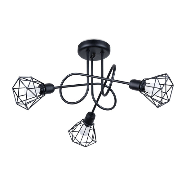 Moderne Zwarte Kroonluchter ARTEMIS 3S