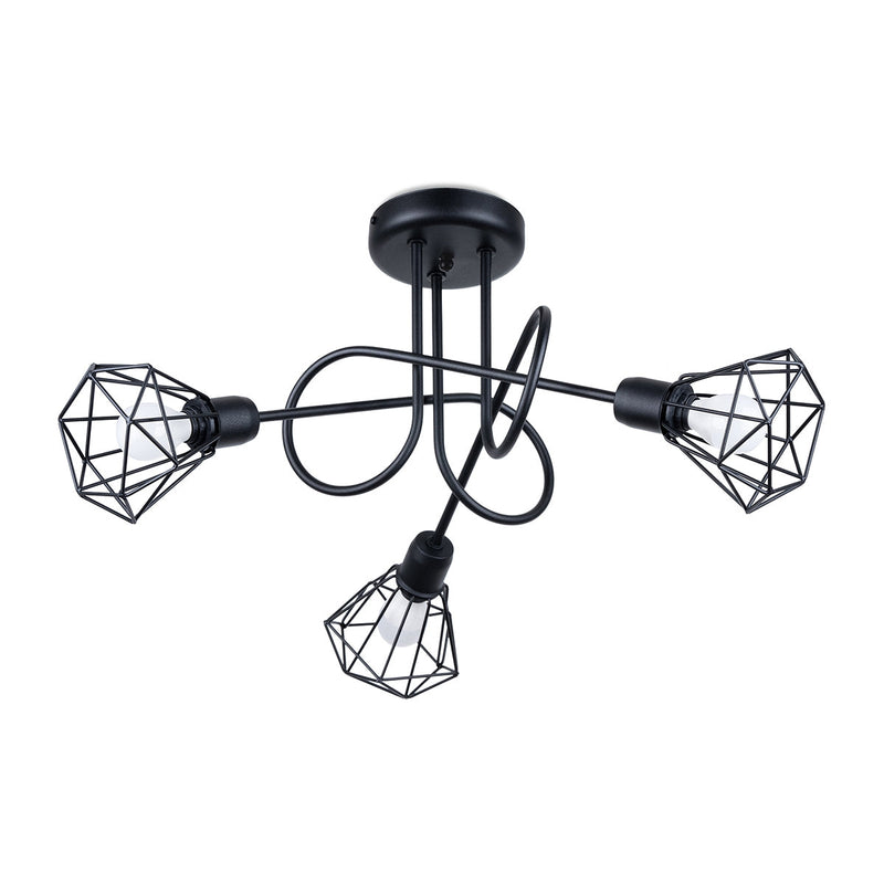 Moderne Zwarte Kroonluchter ARTEMIS 3S