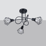 Moderne Zwarte Kroonluchter ARTEMIS 3S