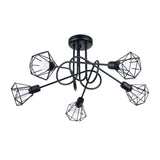 Moderne zwarte Kroonluchter ARTEMIS 5S