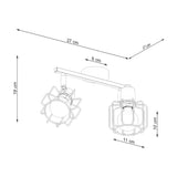Plafondlamp BELUCI 2 wit