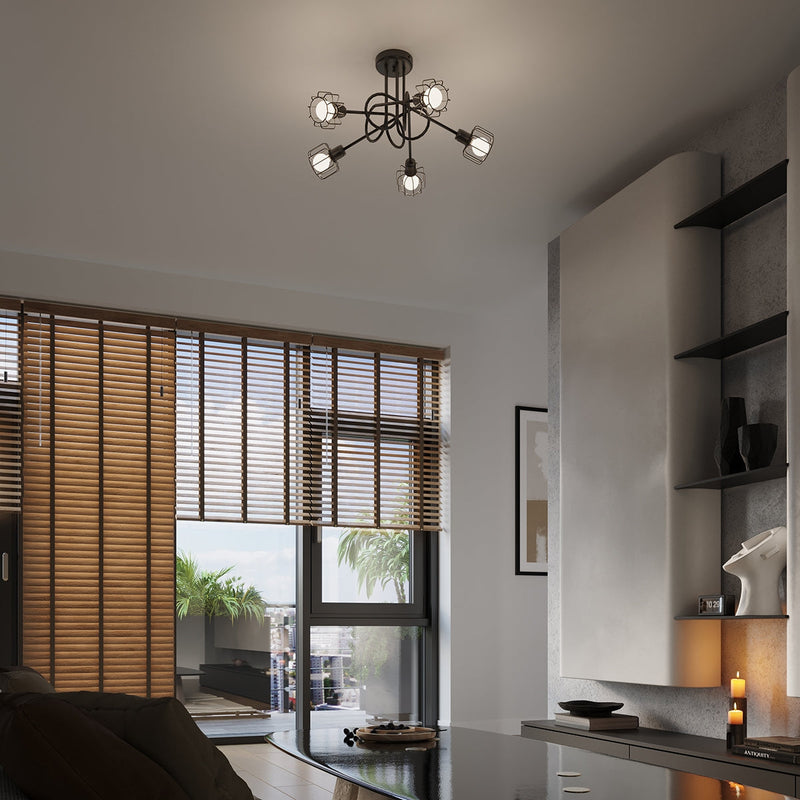 Plafondlamp BELUCI 2 zwart