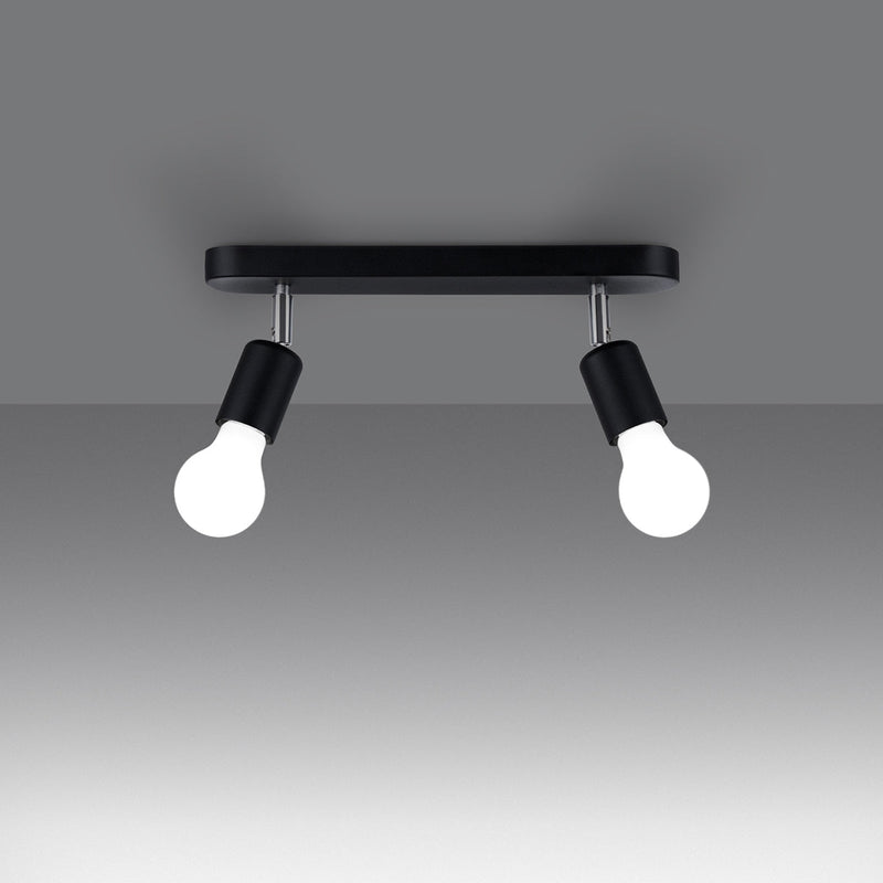 Plafondlamp FORNES 2 zwart