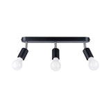 Plafondlamp FORNES 3 zwart